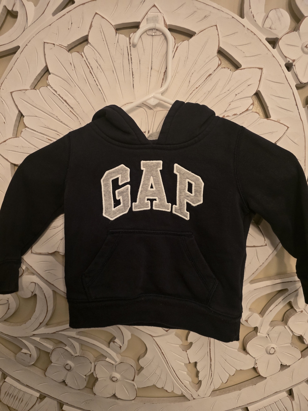 GAP Kids Navy Hoodie with White Logo